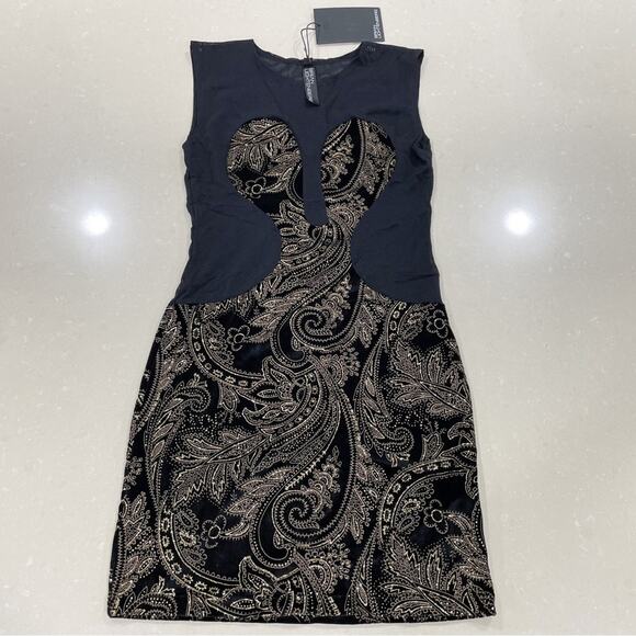 brian lichtenberg glitter hooded dress SILVER GLITTER HOODED DRESS